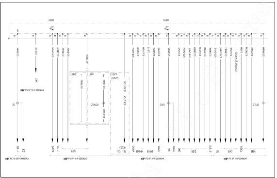 Calculateur d'injection diesel (connecteur M) (1/2)