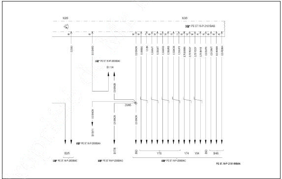 Calculateur d'injection diesel (connecteur M) (2/2)