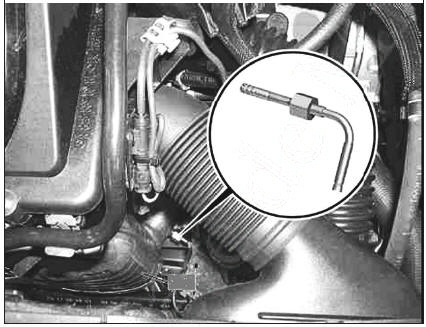Capteur de temprature des gaz aprs catalyseur (avec filtre  particules)