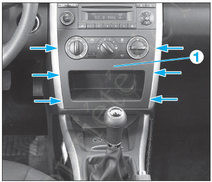 Dpose-repose du motorducteur du volet de buse centrale